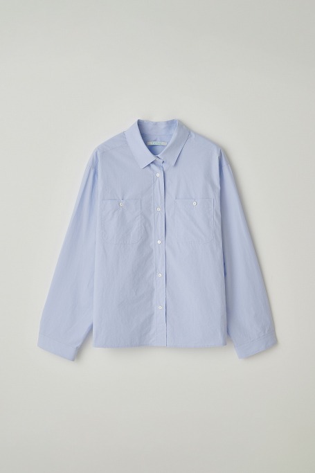 (3rd re-stock) T/T Cotton pocket shirt