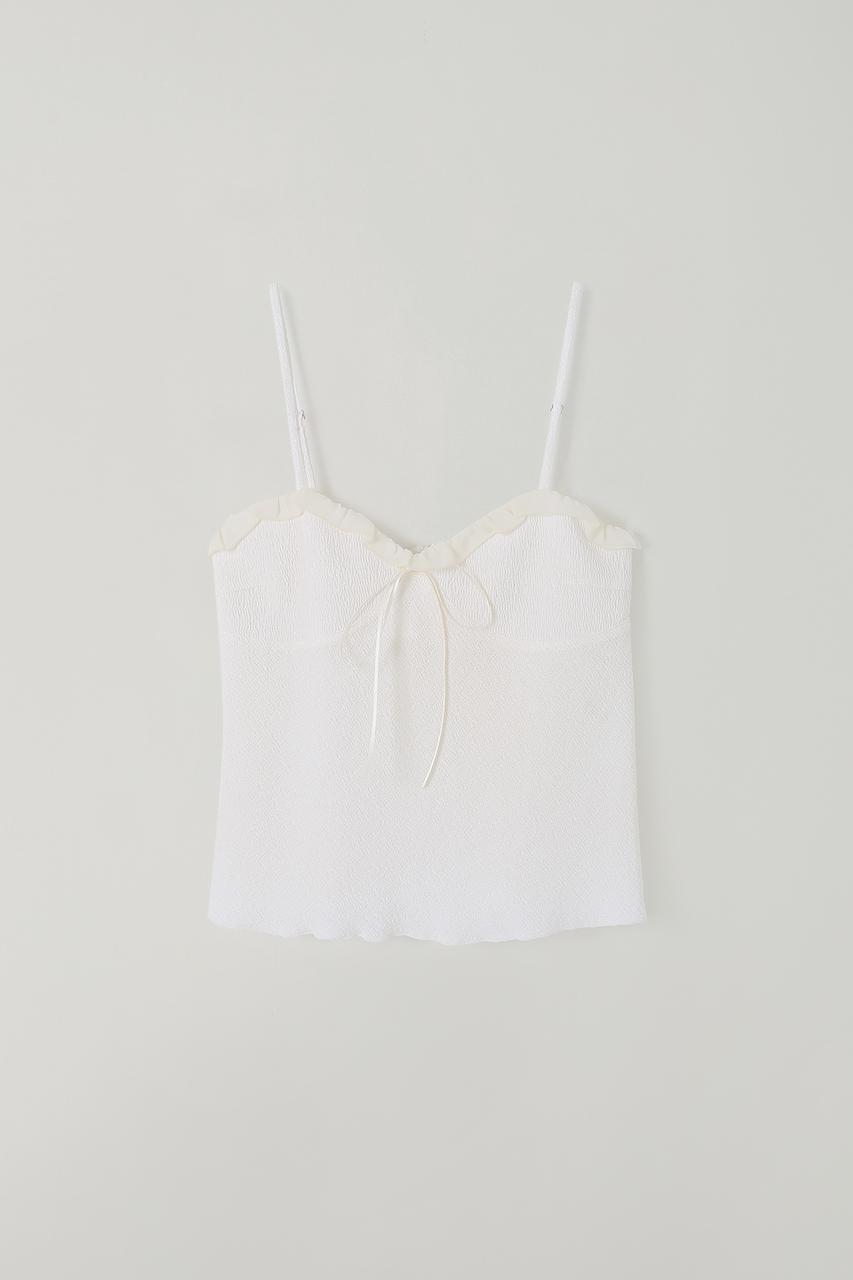 (4th re-stock) T/T Frill tie bustier (ivory)